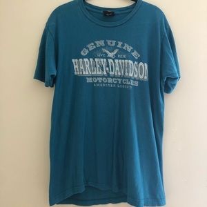 5/$25 Blue Harley Davidson Shirt